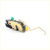 Lh door lock latch for toyota hilux 1997-2005 with black and gold mechanism plus green plastic and yellow spring visible