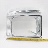 Chrome finished rectangular lh headlight door with clear lens and turn signal for 1979 1982 toyota hilux 2wd