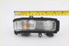 Lh mirror cover turn signal light for toyota hilux 2011-2015 clear rectangular side marker with black rubber housing and orange indicator