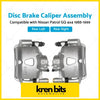 Silver metallic rear left and right disc brake caliper assemblies for nissan patrol gq 4x4 suitable lh rh