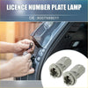 Gray plastic license plate lamp socket housing with molded design for secure fit fits scion tc 2005-2016 ute offroad