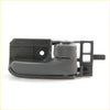 Black plastic car door handle with textured grip and latch for light gray door handle bezel toyota hilux sr5 2004-2016