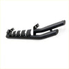 Black metal side step with curved slots and mounting brackets shown from the back for nissan navara 2015-2025