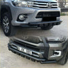Black rugged low bar nudge bumper guard for toyota hilux revo 2015 plus pickup truck front protection