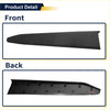 Black plastic lower door trim for toyota c-hr 2018-2021 with sleek aerodynamic design and mounting tabs underneath