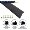 Black plastic lower door trim for toyota c-hr 2018-2021 with greenish-yellow matching fasteners