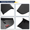 Black plastic lower door trim for toyota c-hr 2018-2021 with molded edges and mounting tabs side step protector
