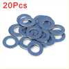 Blue-coated metal m12 oil drain plug gaskets 20 pieces for toyota 4wd ute offroad use