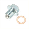 Silver metal m12x1.25 oil drain plug with copper gasket for 4wd ute and offroad toyota maintenance