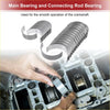 Set of metallic silver main and connecting rod bearings for engine crankshaft in toyota land cruiser 2002-2010