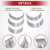 Set of six silver metallic engine bearing shells with durable anti corrosion finish for toyota land cruiser kit