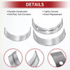 Silver metallic main and connecting rod bearing shells with polished finish and precise cutouts for toyota tundra replacement