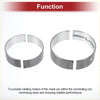 Silver metallic main and connecting rod engine bearing sleeves with split design for precise crankpin rotation for toyota tundra