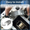 Main bearing set for toyota 4runner 1983-2006 shiny metal bearing installed in engine block showing front side