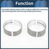 Main bearing set for toyota rav4 featuring two silver metallic crankshaft bearing journals with split design for easy install