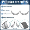 Silver metallic smooth curved main bearing shells with precise edges for toyota tercel 1987-1990 10 pcs set