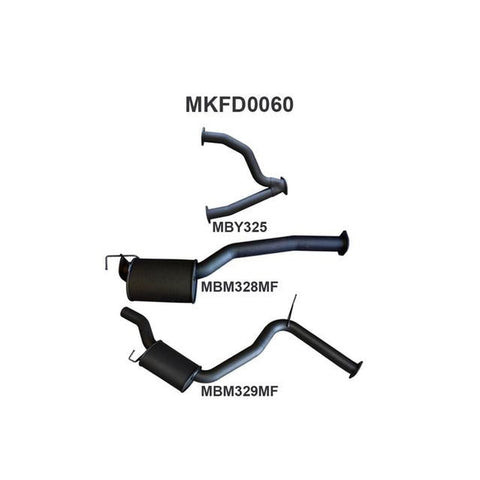 Manta 3" Cat Back Exhaust Quiet Fits Falcon AU V8 IRS