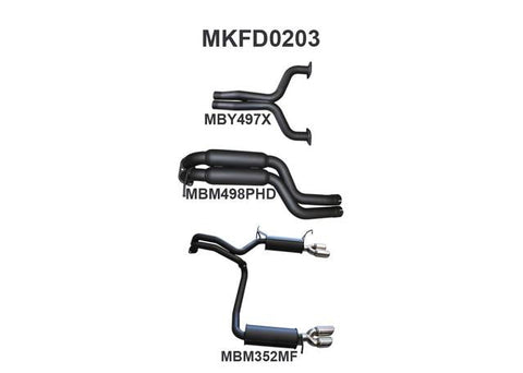 Manta 2.5" Dual L&R Exhaust Cat-Back Systems Fits FG GT