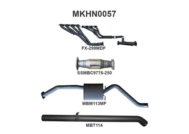 Manta 2.5" Exhaust With Extractors Fits VP VR VS Sedan 5L