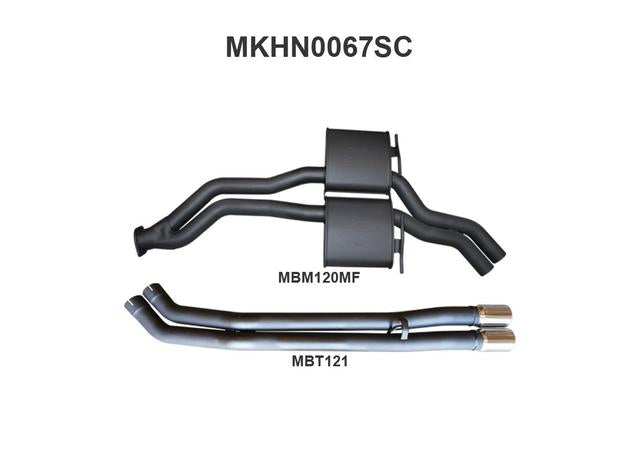 Manta 2.5" Dual Exhaust Cat Back Fits VP VR VS Sedan 5L
