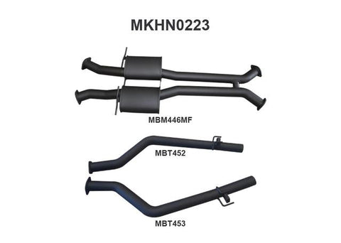 Manta 3" Dual Cat Back Exhaust Loud Fits VY Maloo