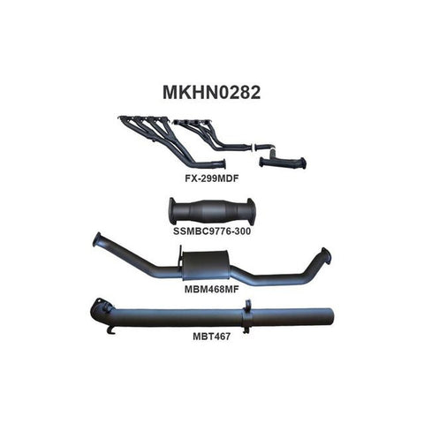 Manta 3" Exhaust With Extractors Fits VP VR VS Statesman