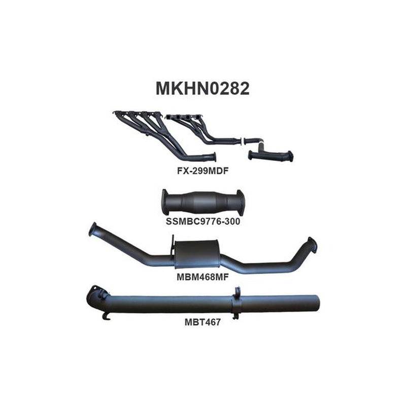 Manta 3" Exhaust With Extractors Fits VP VR VS Statesman