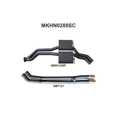 Manta 2.5" Dual Cat Back Exhaust Fits VP VR VS Statesman