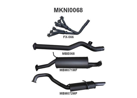 Manta 2.5" Exhaust With Extractor Without Cat Quiet Fits