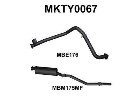 Manta 2.5" Exhaust Off Engine Pipe/Extractors Quiet Fits