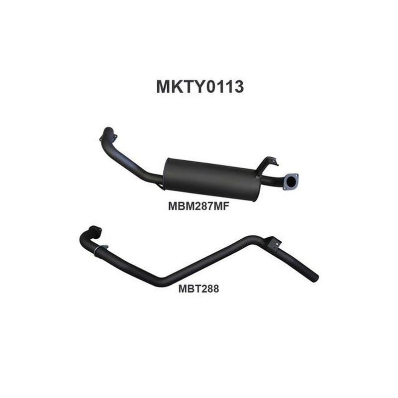 Manta 2.5" Exhaust Off Engine Pipe Fits FZJ80 Landcruiser