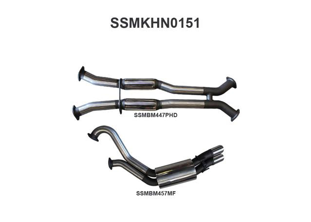 Manta 3" Dual Cat Back Exhaust Fits VX VY Monaro