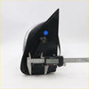Black plastic manual door wing mirror housing with clear lens and blue sticker for toyota hilux 2005-2012
