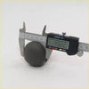 Black leather manual gear shift knob for toyota hilux vigo 2004-2010 with visible stitching measured by digital caliper