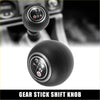 Black manual gear stick shift knob with white and red circular gear pattern for toyota land cruiser 1974-1984