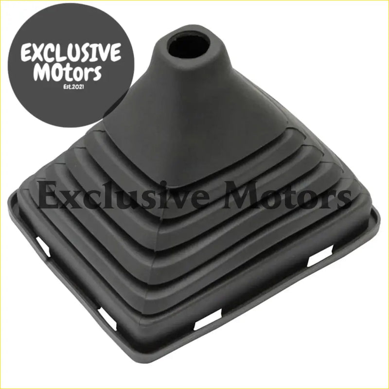 Black rubber manual shifter console upper boot with conical top and ribbed design for holden commodore vl 1986-1988