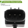 Black plastic electrical connector for map sensor on toyota avensis 2003 shown from the back side