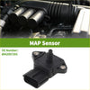 Black plastic map sensor for toyota duet m100a 2000-2002 with rectangular body three mounting holes and connector port