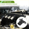 Black plastic map sensor with rectangular connector and three ports for toyota dyna xzu508 1999-2021