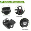 Black plastic map sensor for toyota prius v 1.8 2012-2017 with durable housing and precise multi-pin connector back side