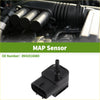 Black plastic map sensor with cylindrical protrusion and rectangular connector for toyota tercel 1996 to 2003