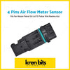 Black plastic 4-pin mass air flow meter sensor with teal o-ring for nissan patrol gu 3.0td pulsar n16