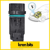Black plastic mass air flow meter sensor with teal o-ring for nissan patrol gu 3.0td pulsar n16 intake air temp