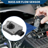 Mass air flow sensor for toyota 4runner 2003-2009 with black and silver rectangular housing and black plastic connector