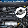 Gray plastic mass air flow sensor with black connector and central intake port for toyota 4runner 2003-2009