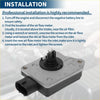 Silver and black mass air flow sensor with rectangular housing and electrical connector for toyota 4runner 2003-2009