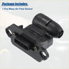 Black plastic mass air flow sensor with cylindrical intake housing and bracket for toyota avalon 1997-1999