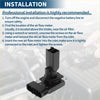 Black plastic mass air flow sensor with rectangular connector and cylindrical body for toyota previa 2006-2016