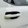 Matte black door bowl inserts with glossy black and white car door handle covers for ford ranger 2022 4-piece set