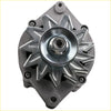 Silver metallic 12v 85a maxpeedingrods alternator with star-shaped cooling fins and hex bolt for holden cars